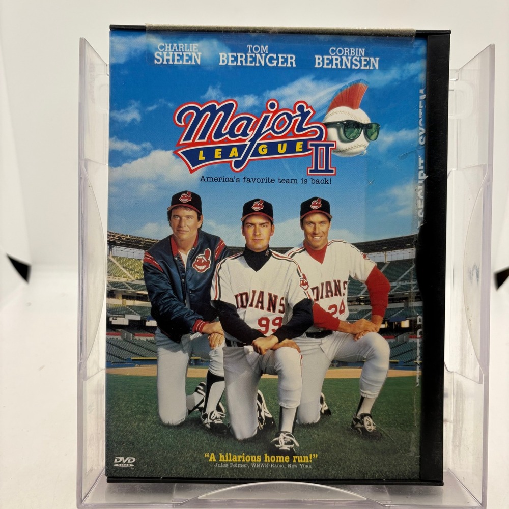 Major League II DVD 2000 Widescreen Charlie Sheen Tom Berenger Baseball Comedy